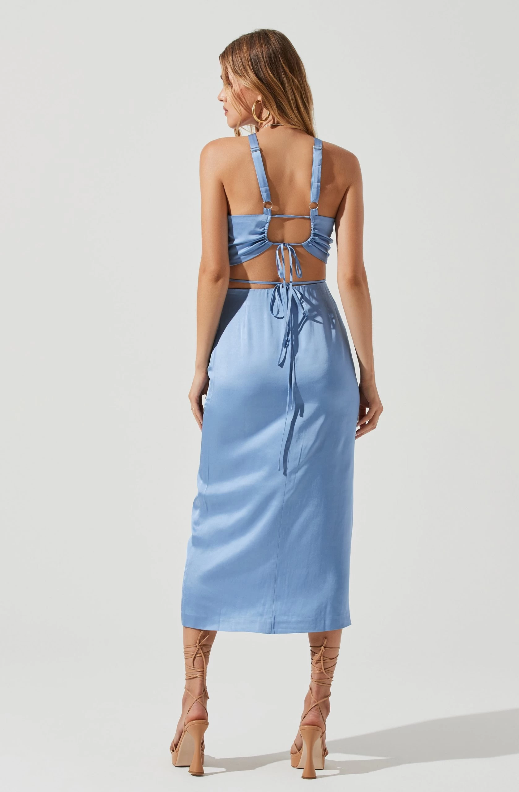 Robin Tie Waist Cutout Midi Skirt - Image 5