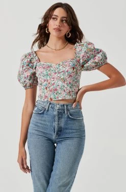 Romilly Floral Puff Sleeve Top