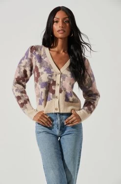Rosette Floral Cardigan