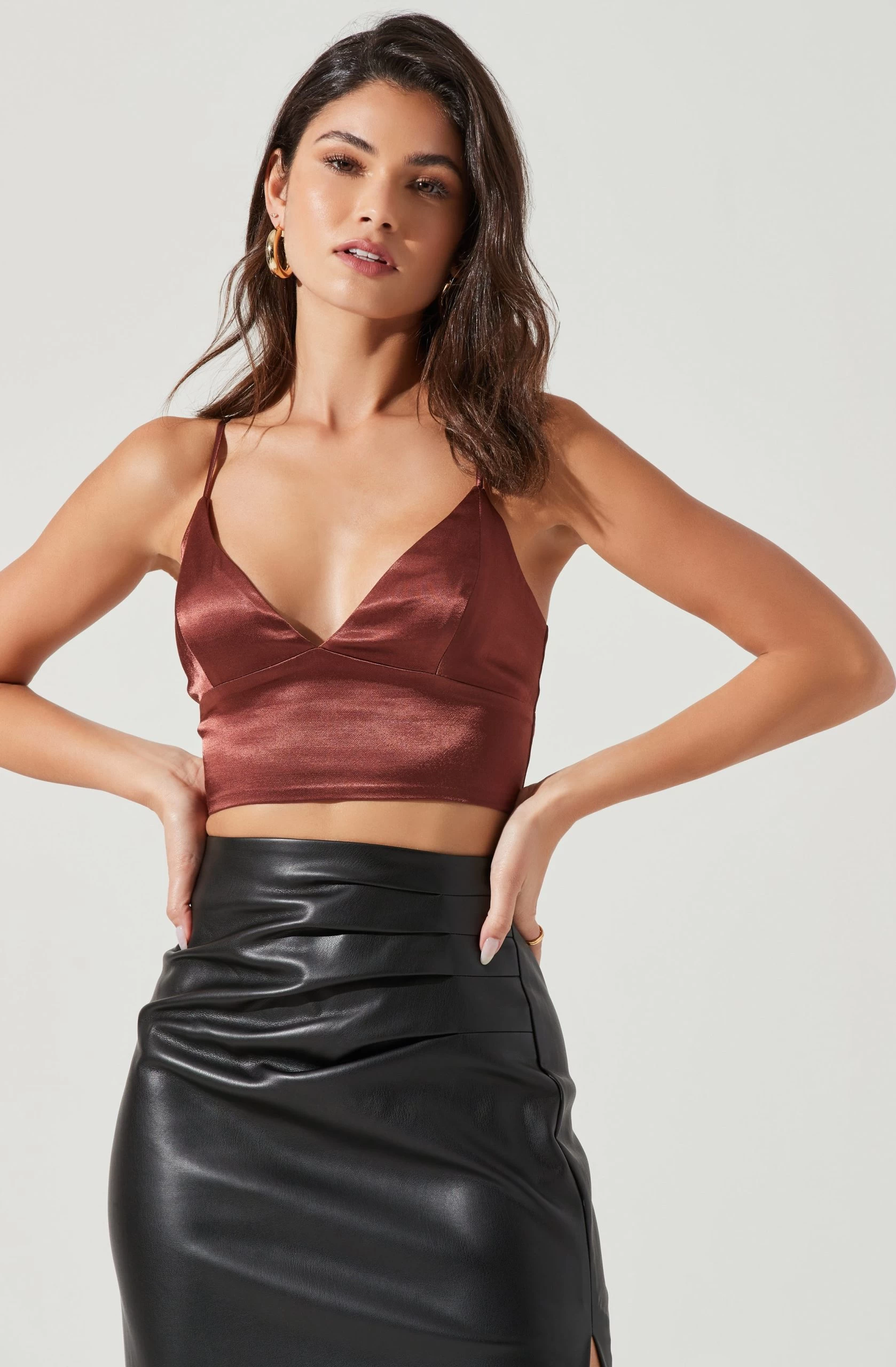 Libby Satin Crop Top