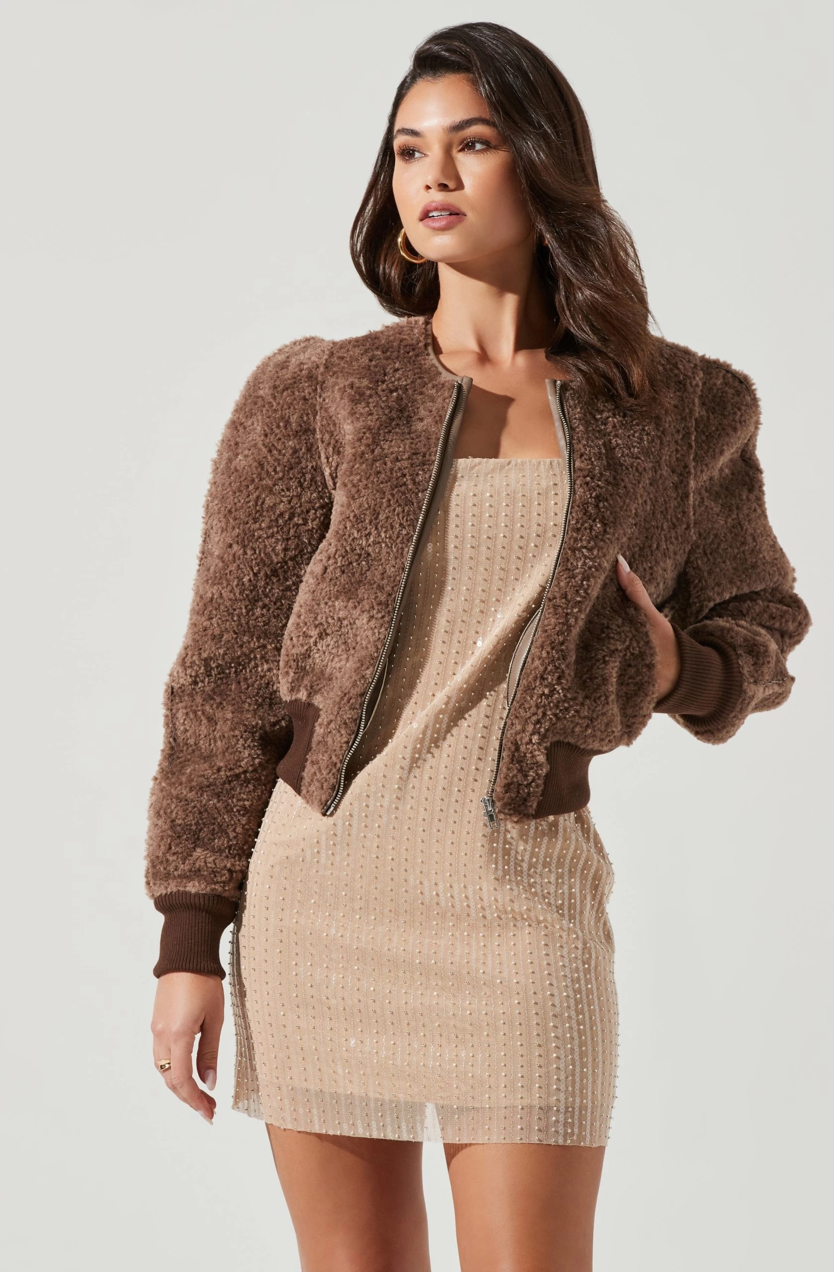 Stacy Faux Fur Jacket - Image 3