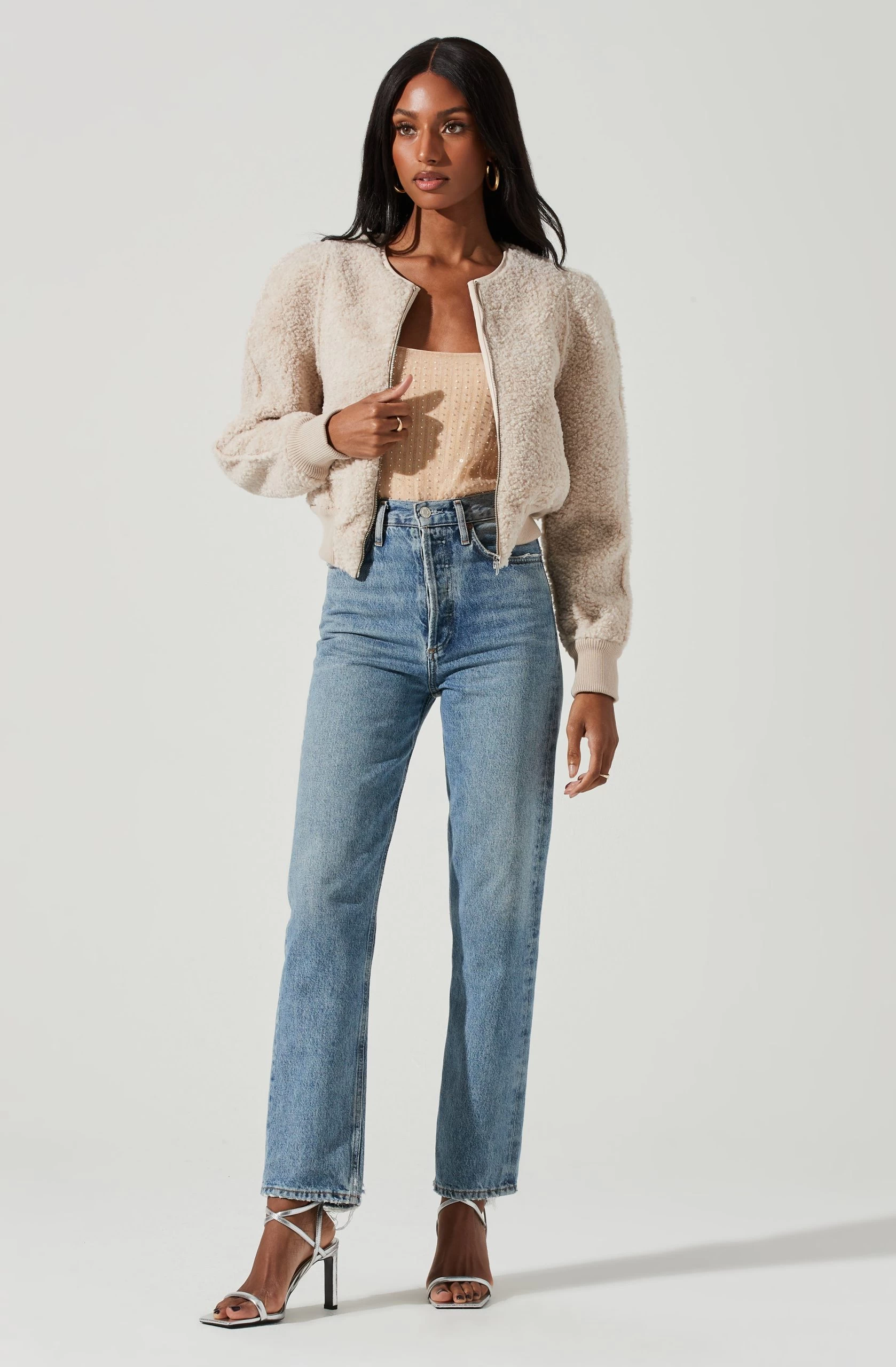 Stacy Faux Fur Jacket - Image 9