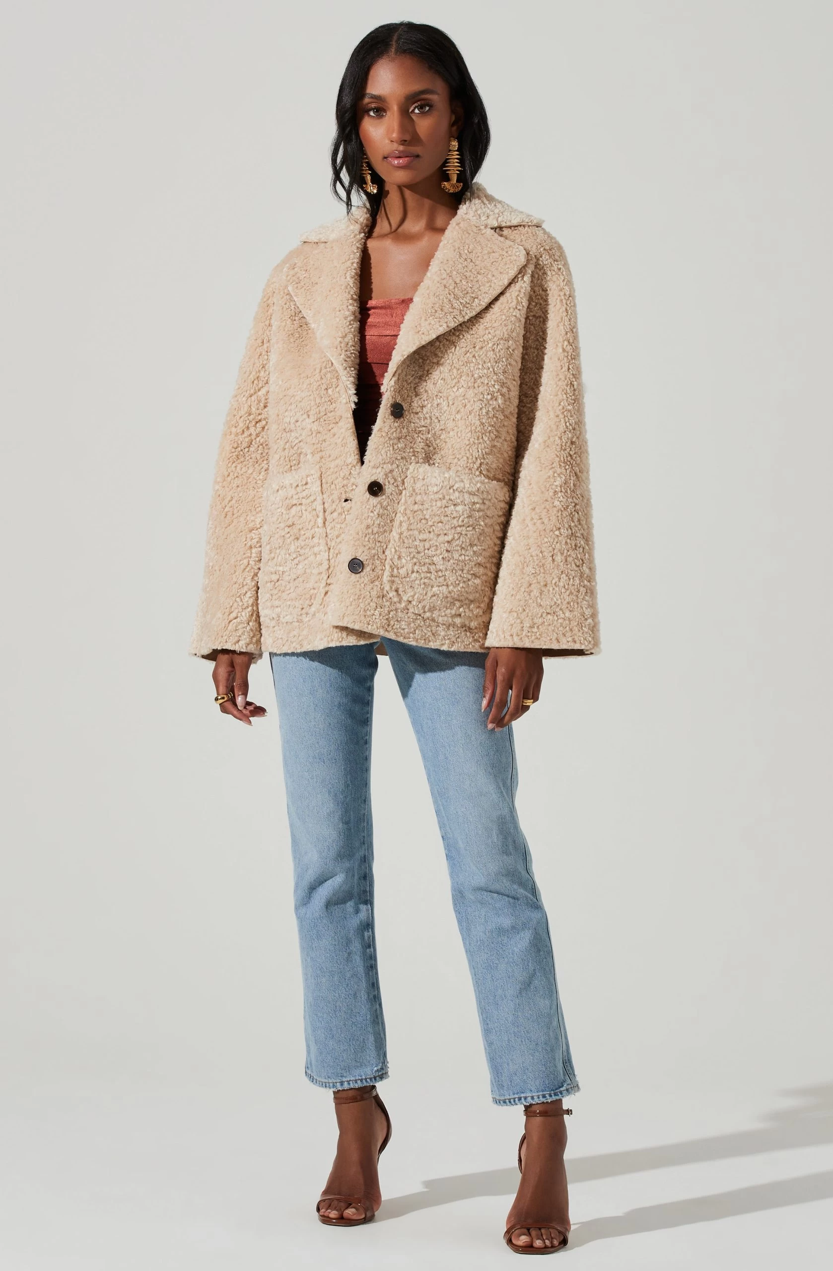 Willow Faux Shearling Coat - Image 2
