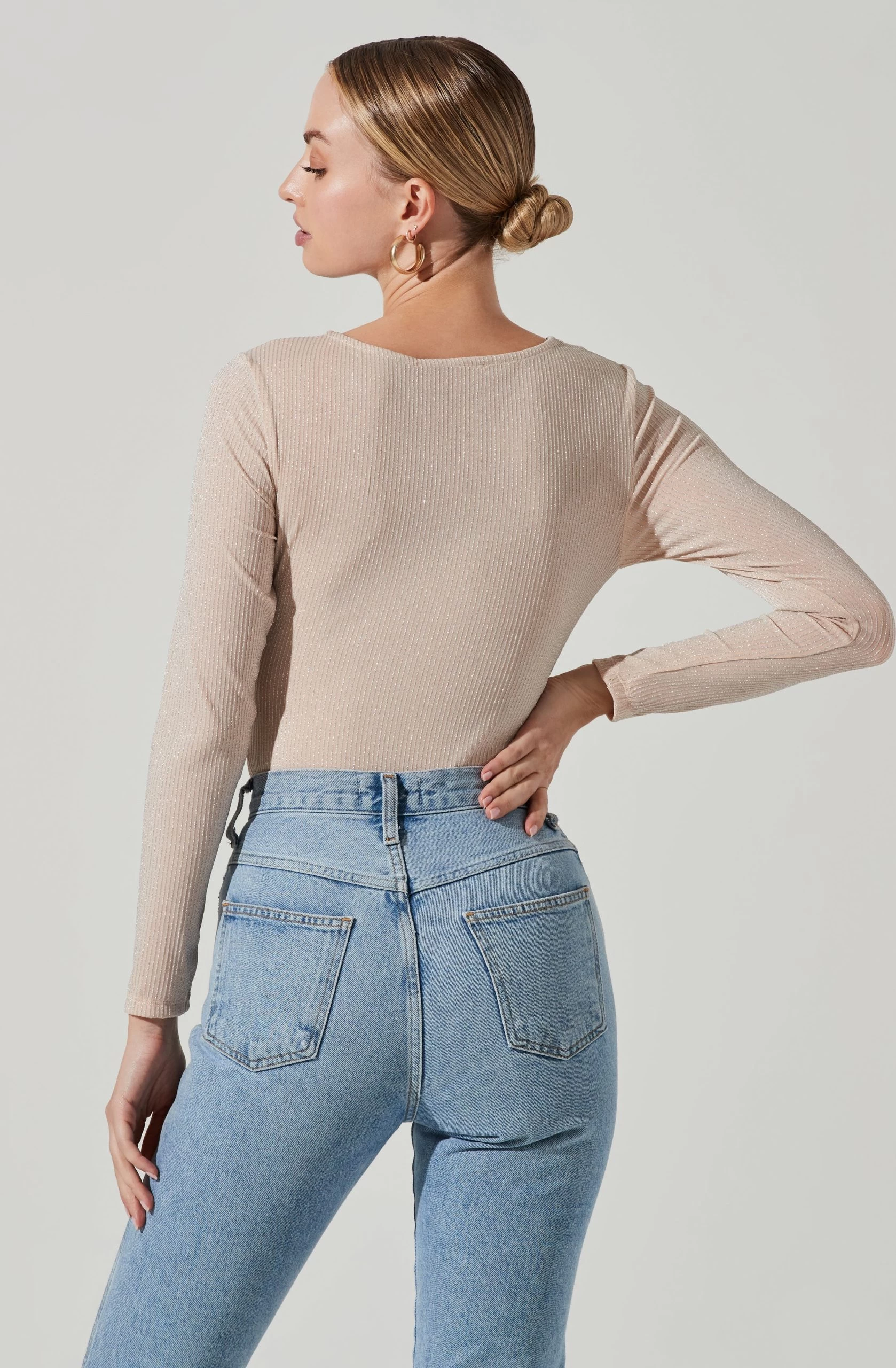 Reese Metallic Twist Front Bodysuit - Image 6