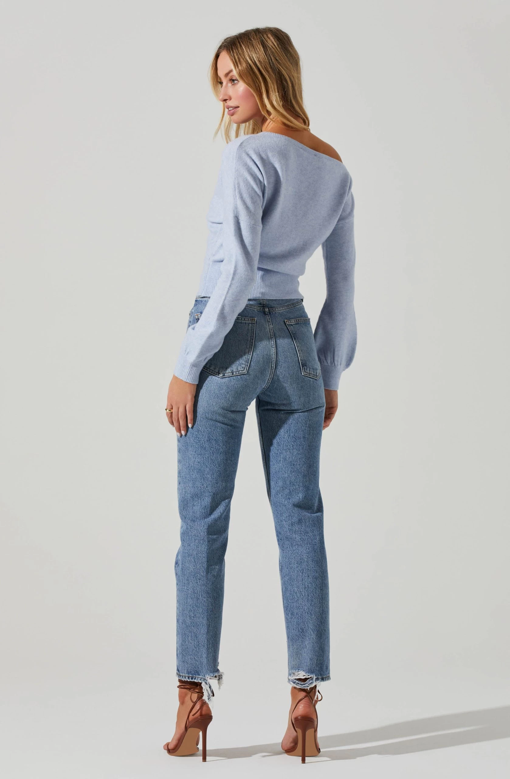 Chantria Off Shoulder Sweater - Image 4