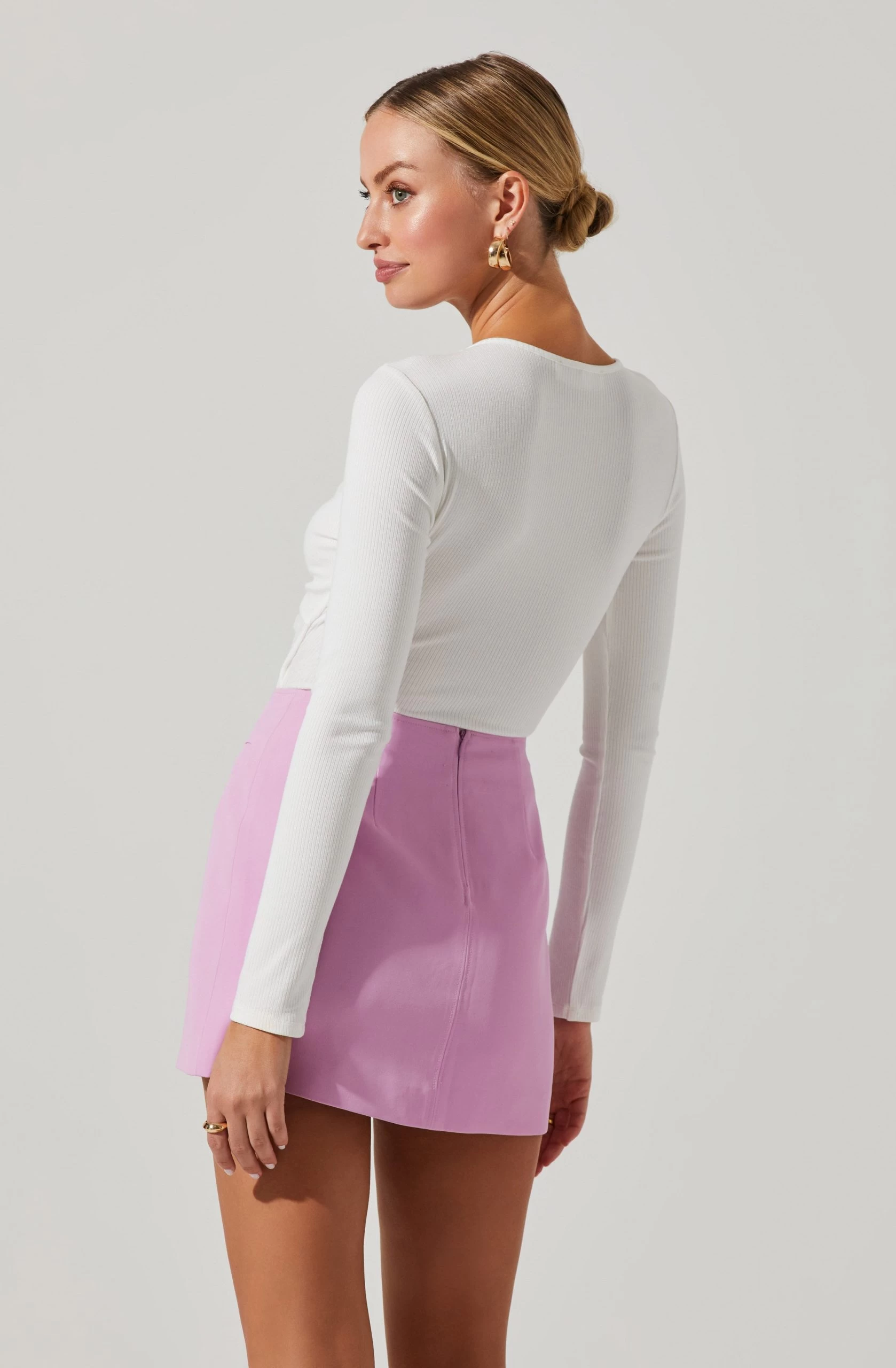 Rima Cutout Knot Front Bodysuit - Image 12