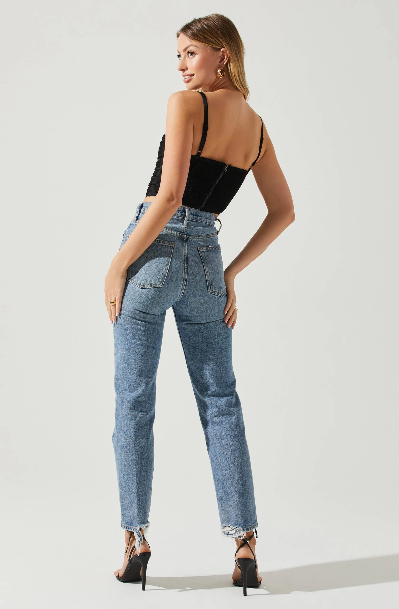 Janet Ruched Bustier Top - Image 5