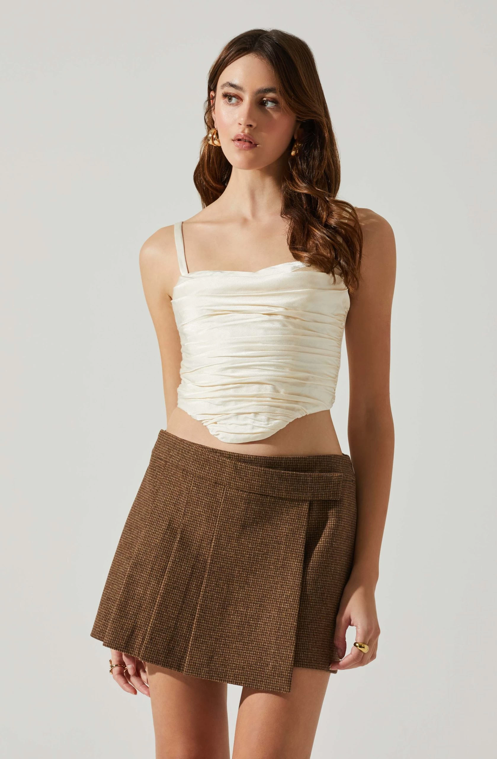 Janet Ruched Bustier Top - Image 9