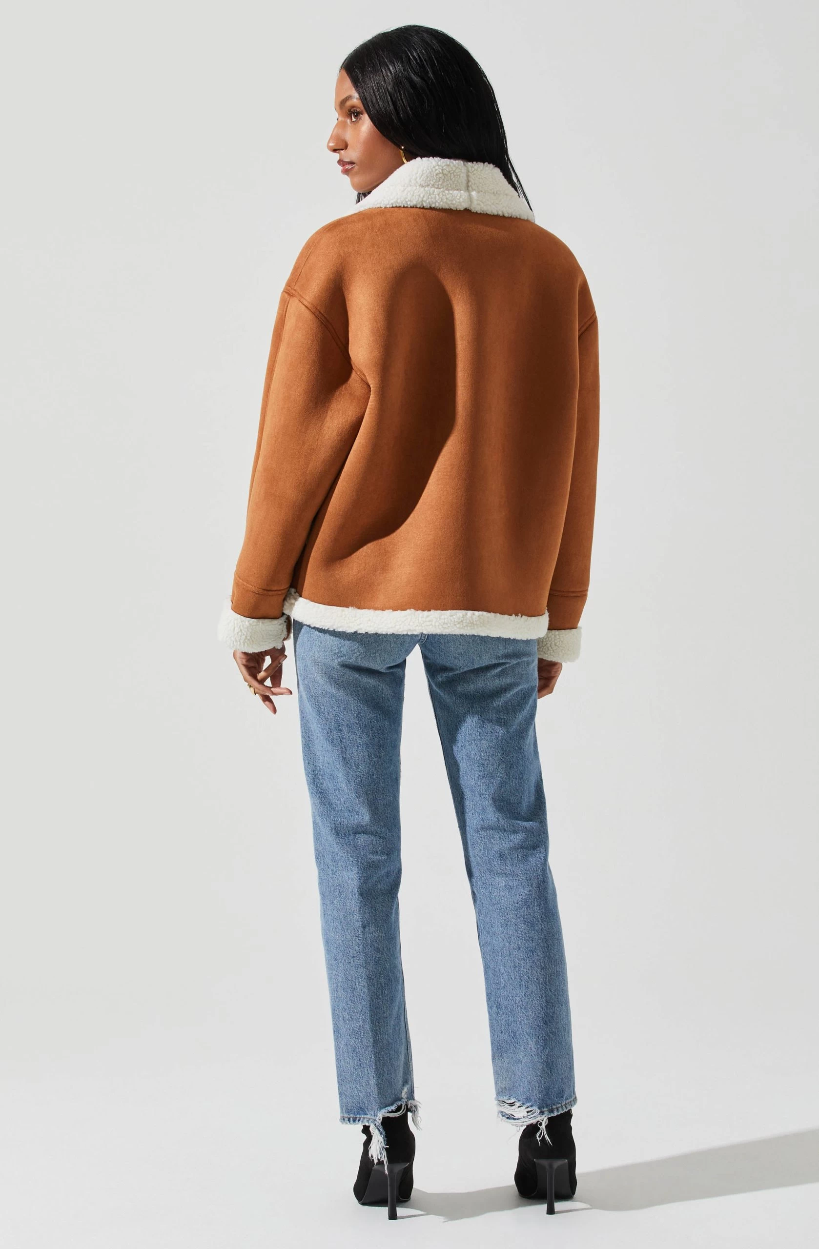 Pippa Faux Shearling Jacket - Image 5