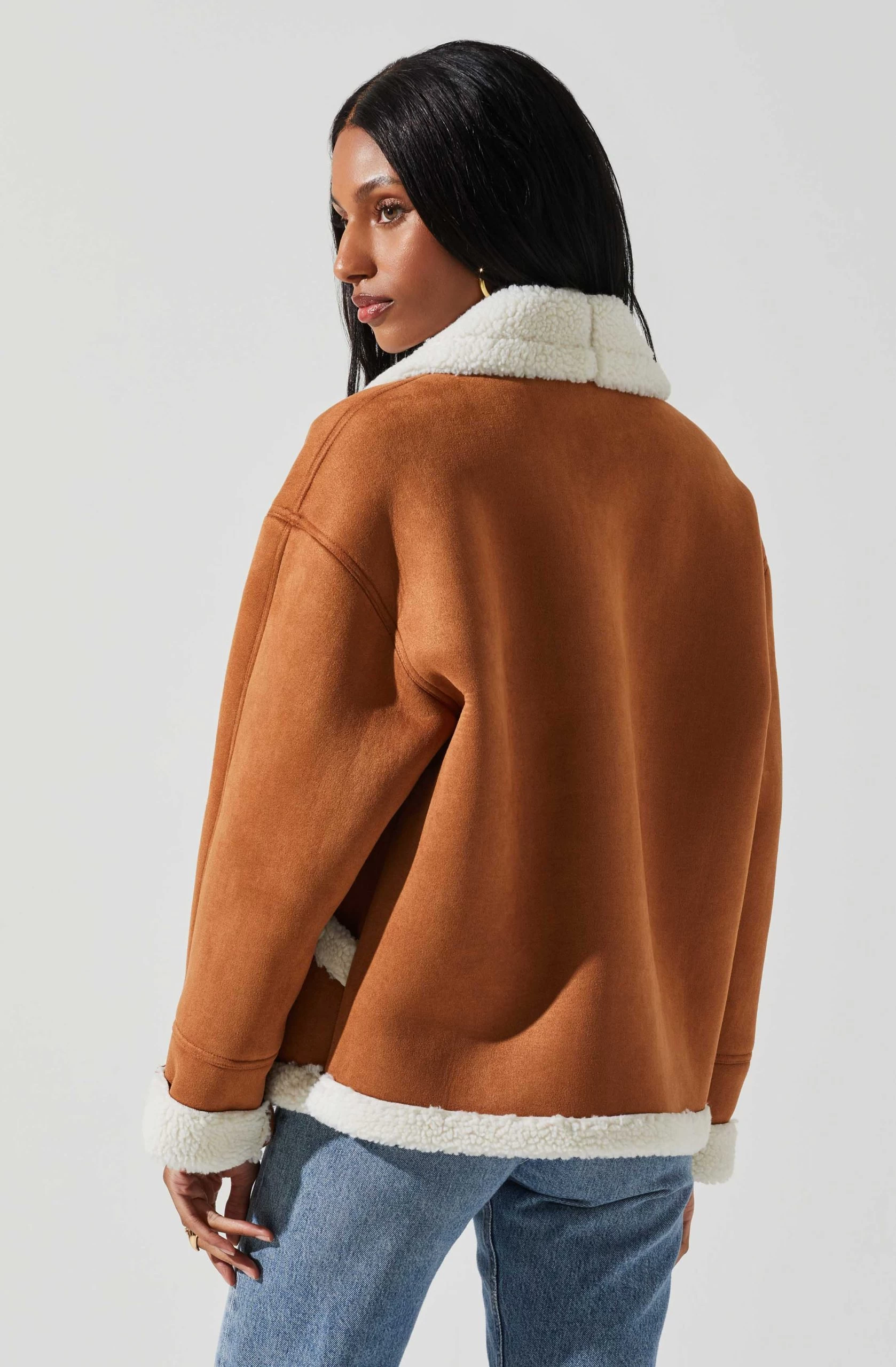 Pippa Faux Shearling Jacket - Image 6