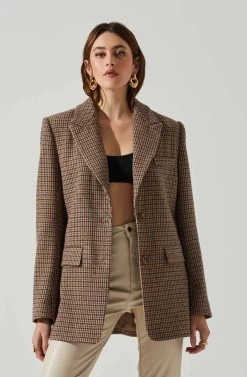 Pauline Plaid Oversized Blazer
