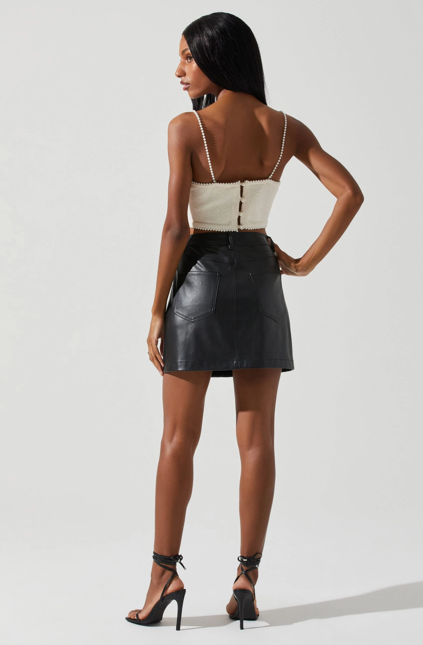 Kira Pearl Embellished Sweater Top - Image 11