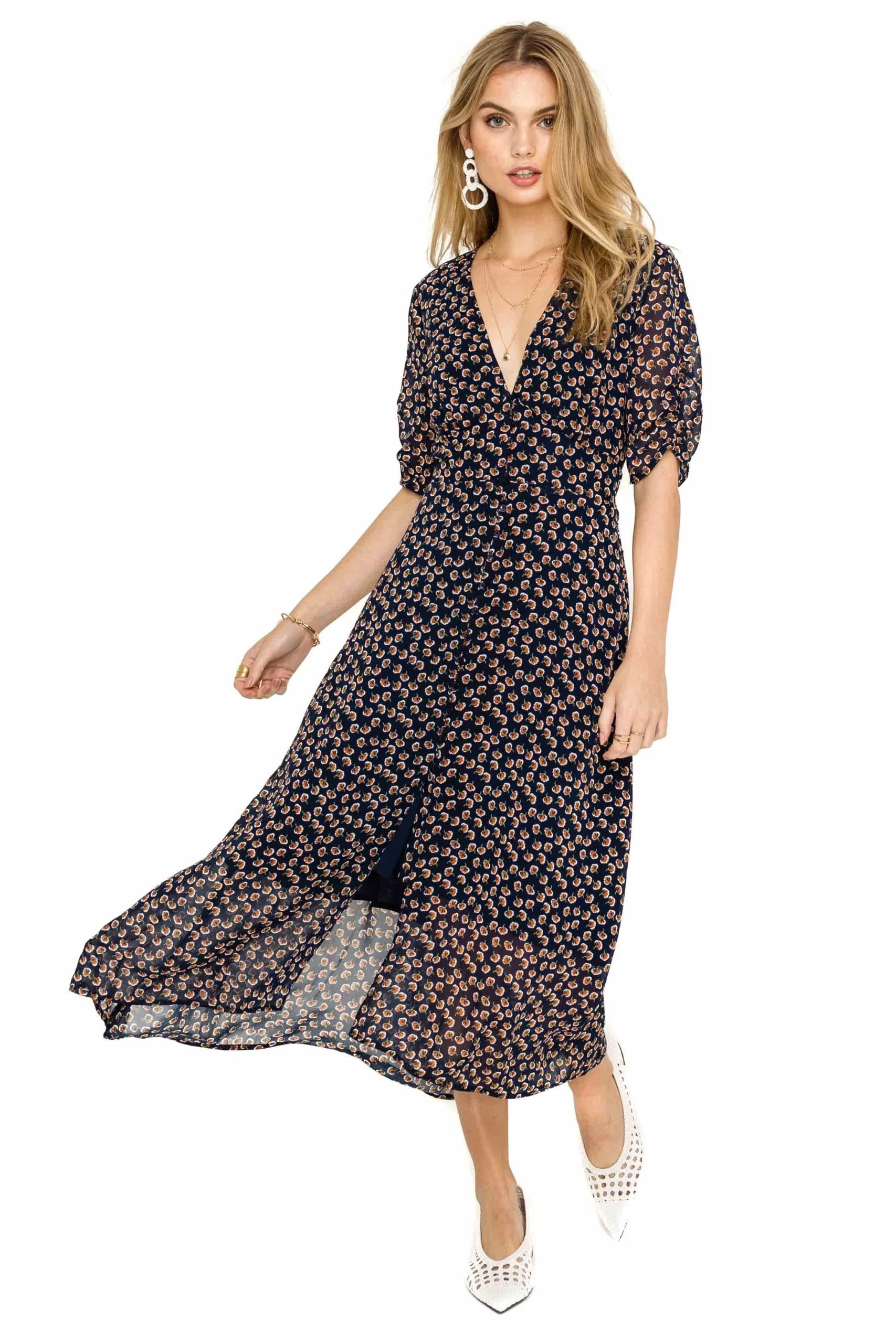 Button Down Midi Dress