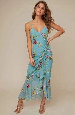Cinched Front Maxi Dress