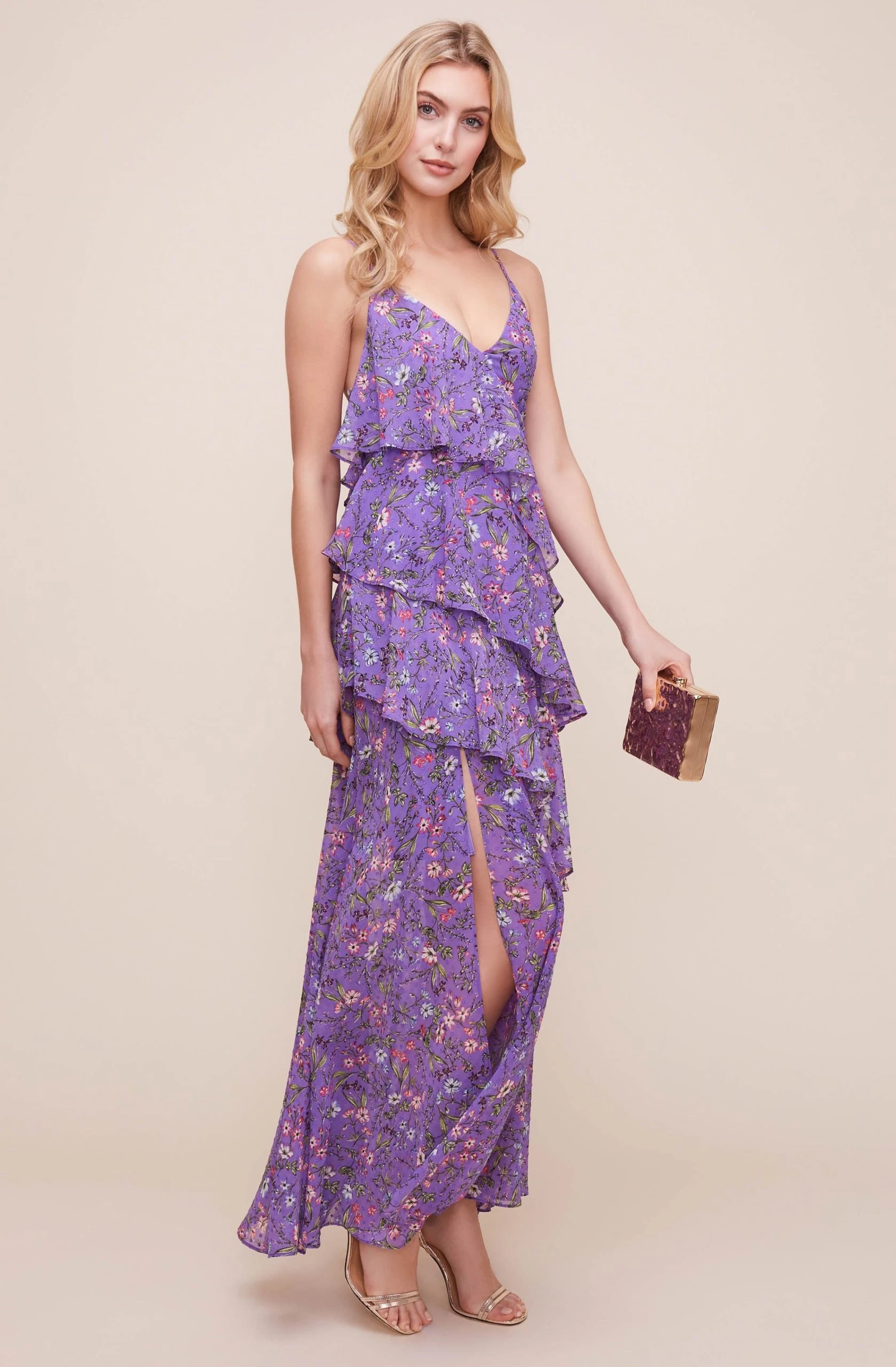 Tiered Cami Floral Maxi Dress