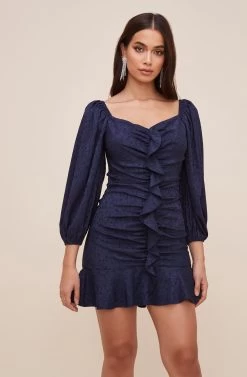 Sweetheart Ruffle Front Dress