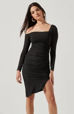 Winnetka Long Sleeve Off Shoulder Mini Dress