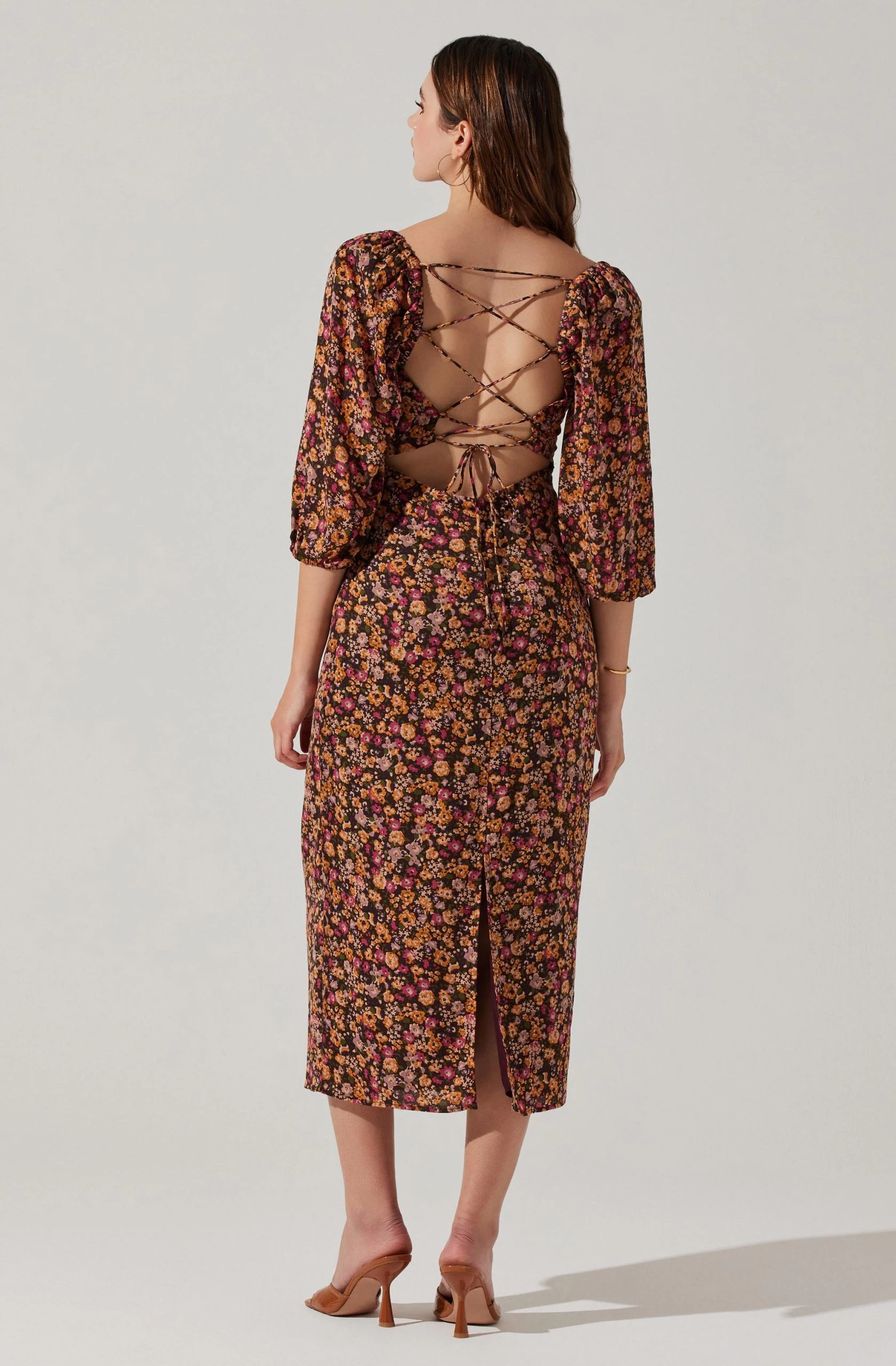 Sweetheart Neck Floral Midi Dress - Image 6