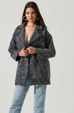 Oversized Marled Coat