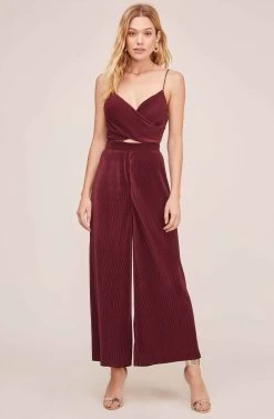 Pleated Cutout Jumpsuit