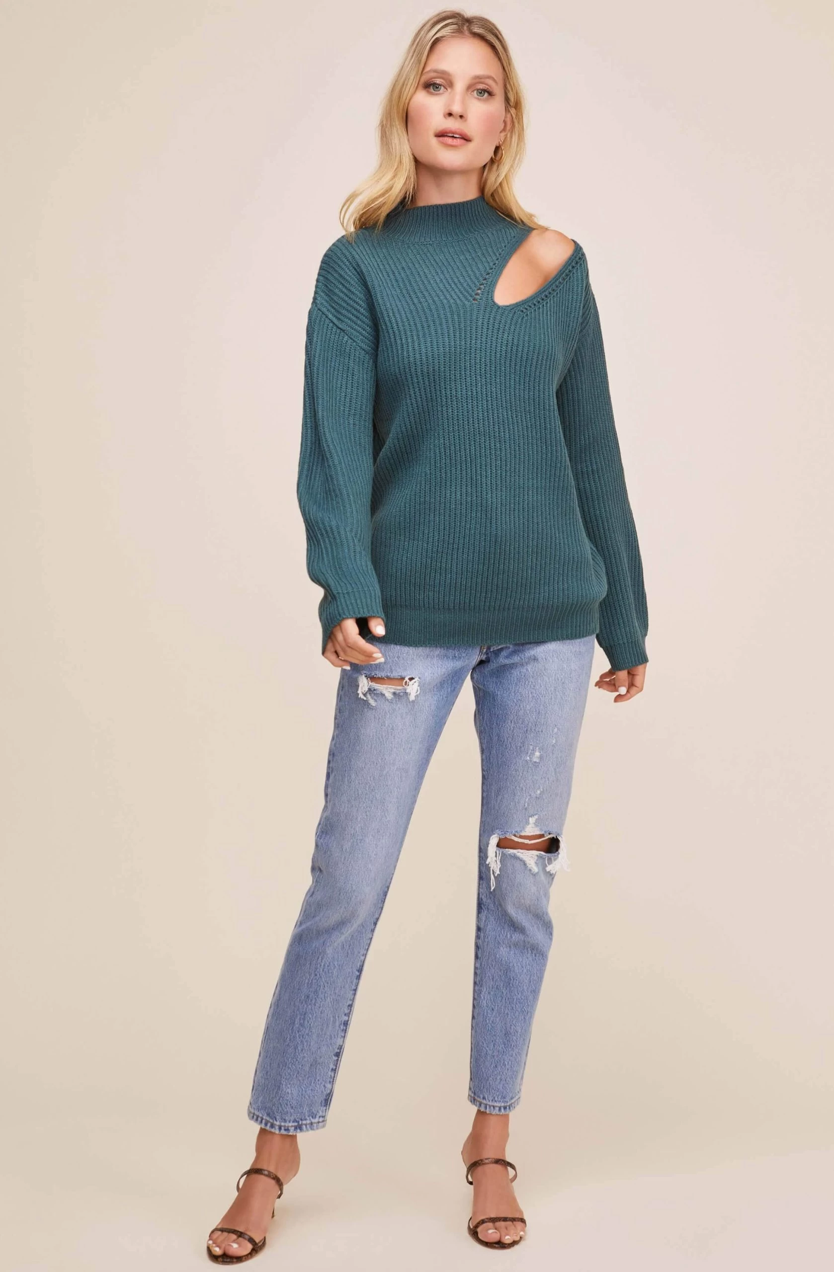 Cutout Turtleneck Sweater - Image 2