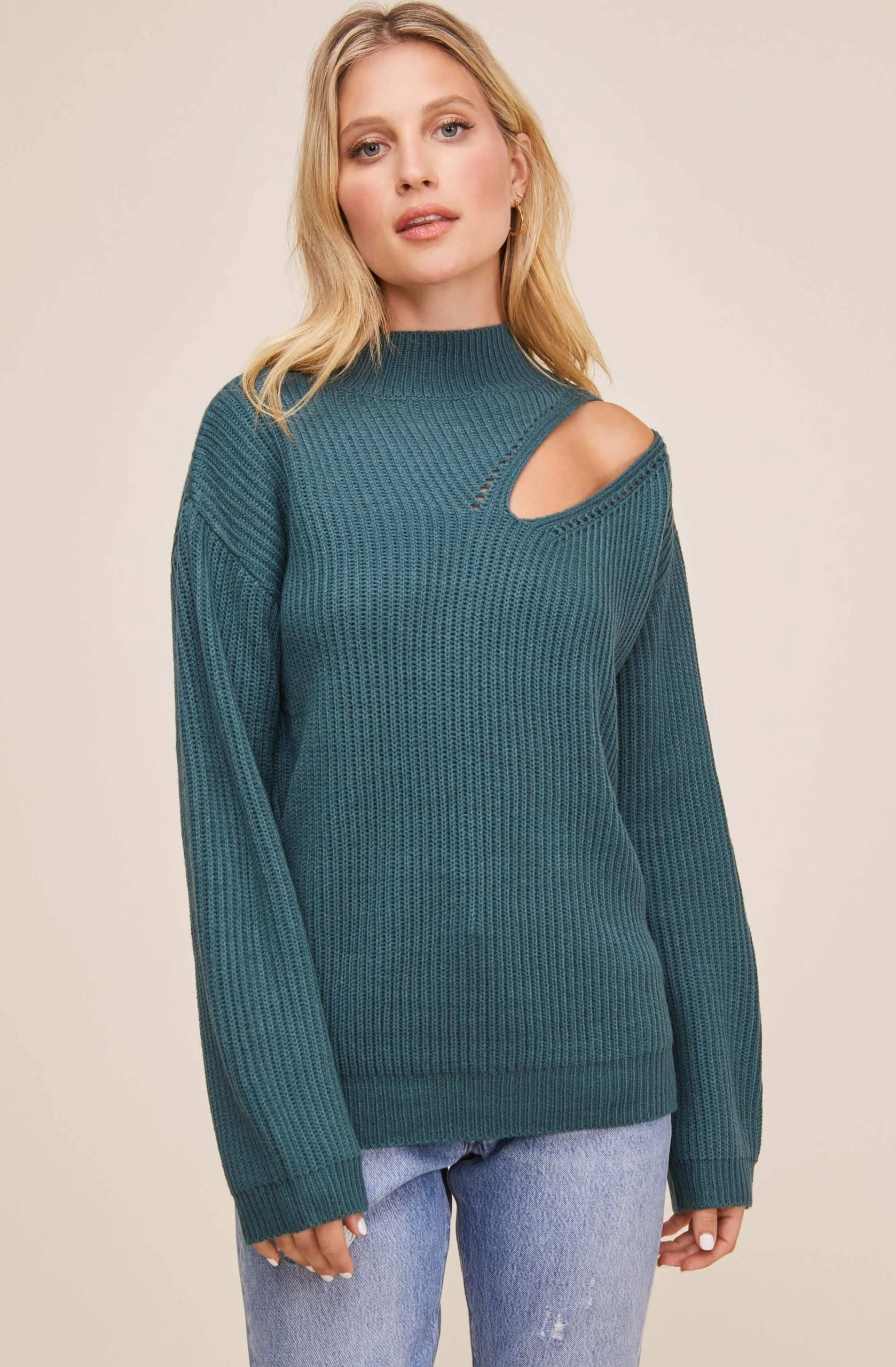 Cutout Turtleneck Sweater - Image 3