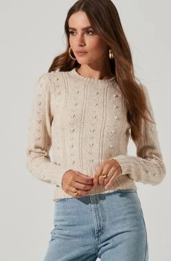 Long Sleeve Pearl Sweater