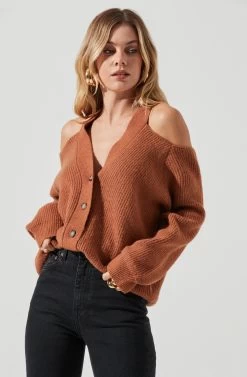 Cold Shoulder Cardigan