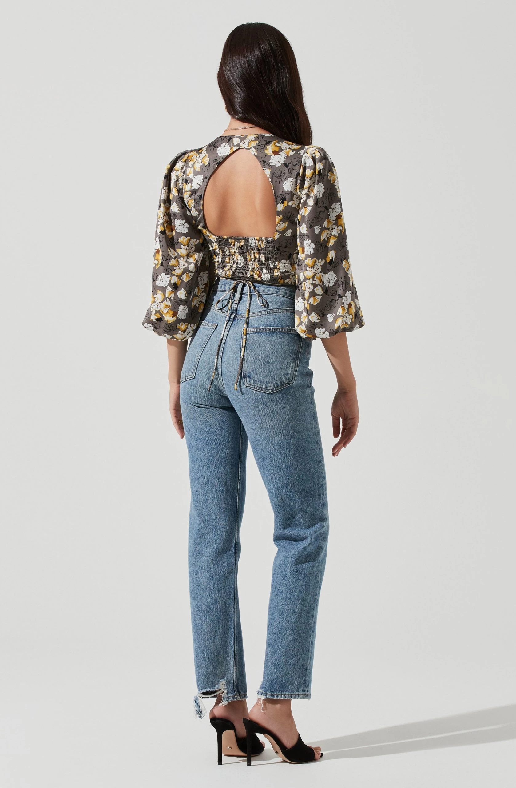 Wrap Front Back Cutout Top - Image 9