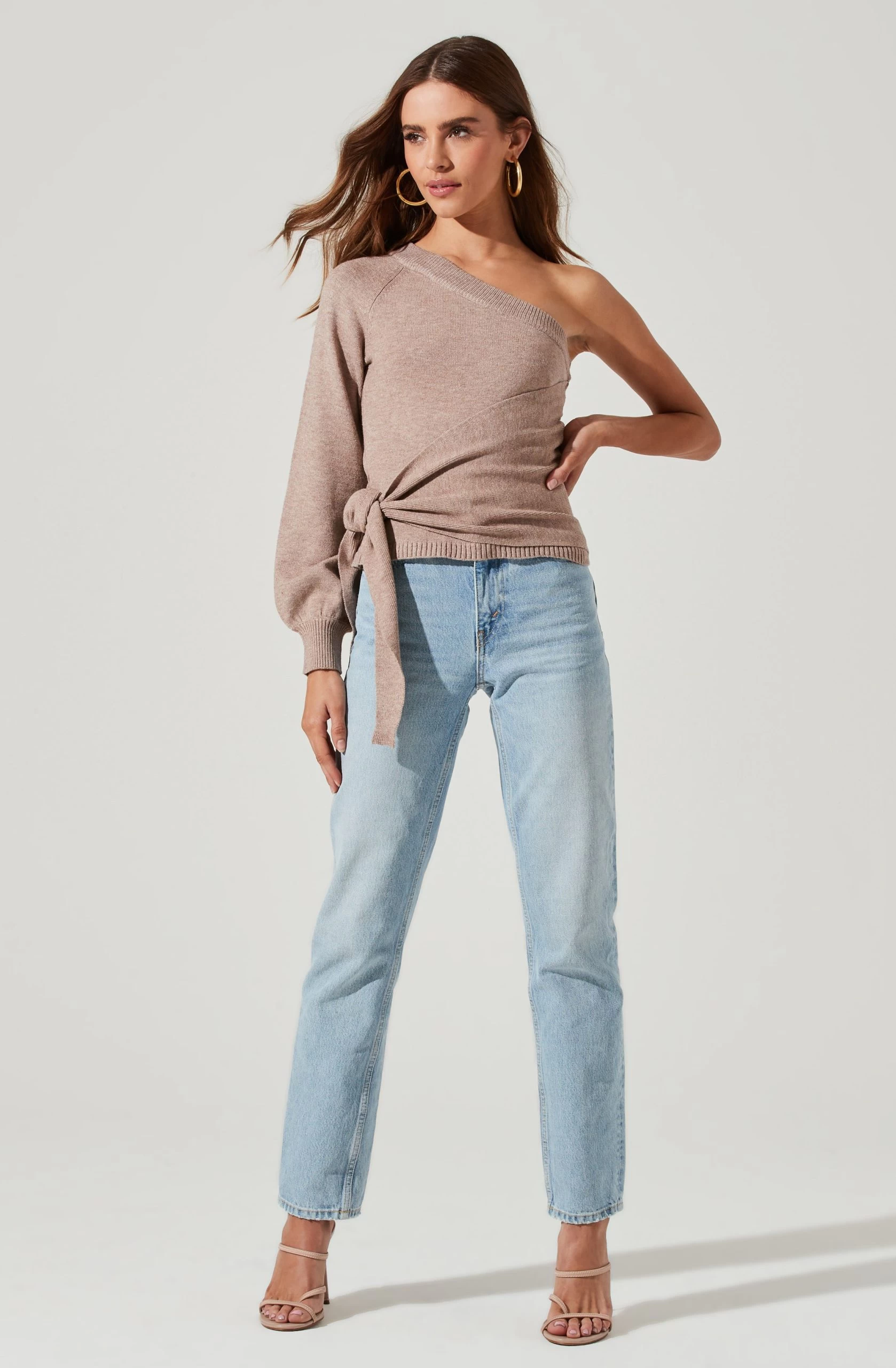 One Sleeve Side Wrap Sweater - Image 8