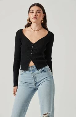 Long Sleeve V Neck Cardigan