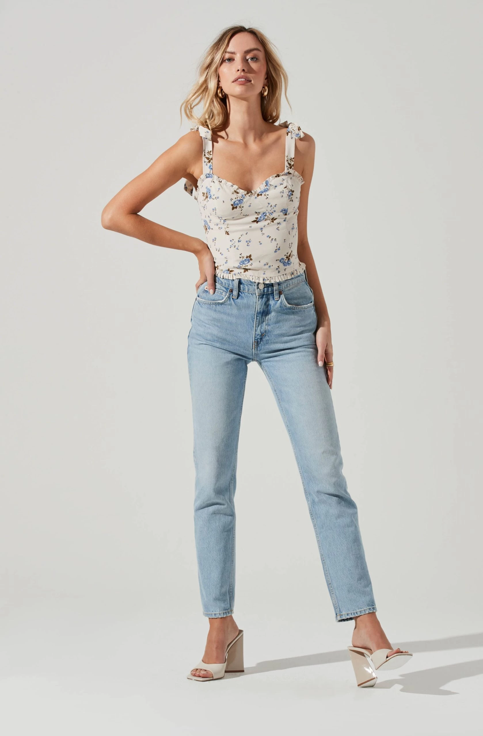 Tie Strap Floral Cami - Image 3