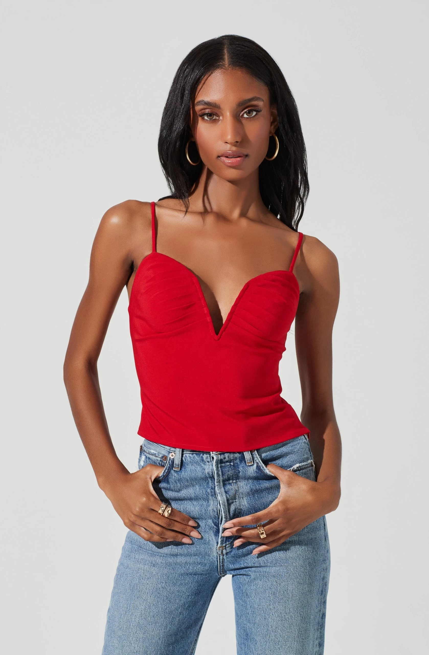Ruched Bust Tank Top