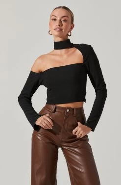 Cutout Turtle Neck Sweater