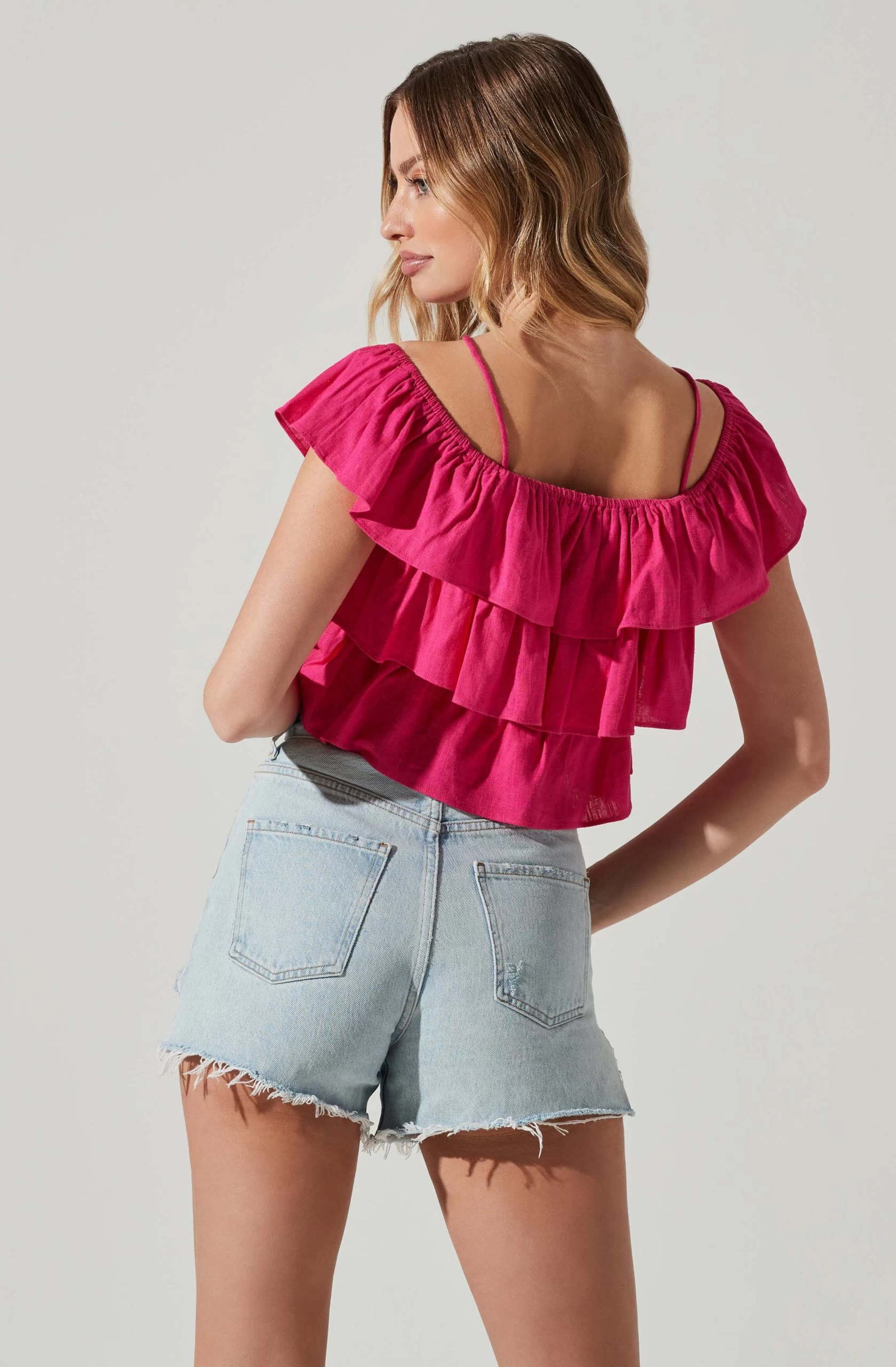 Halter Tiered Ruffle Top - Image 6