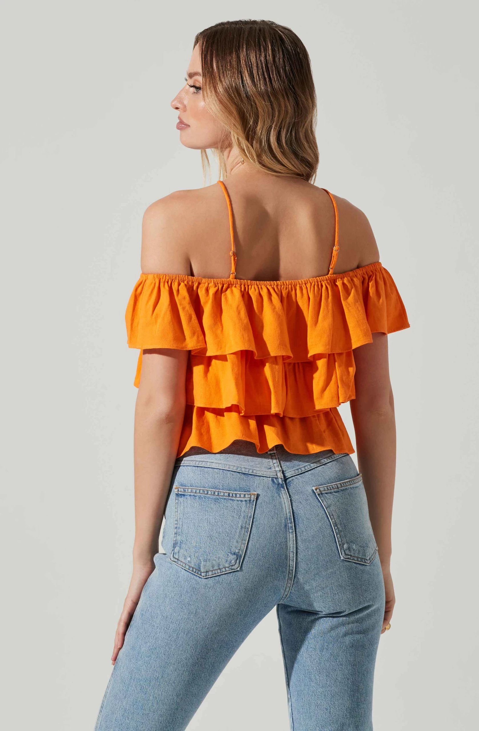 Halter Tiered Ruffle Top - Image 12