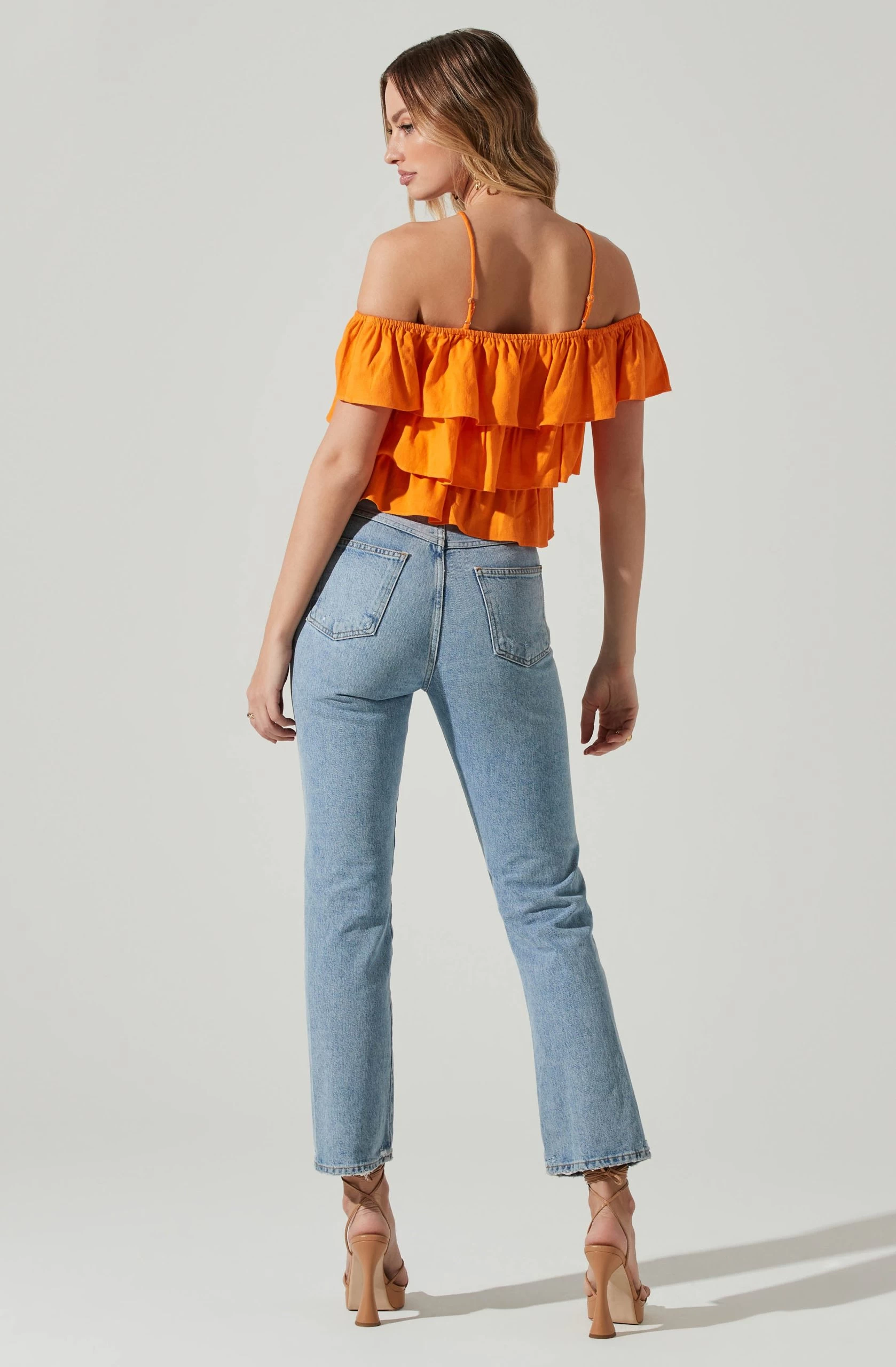 Halter Tiered Ruffle Top - Image 11