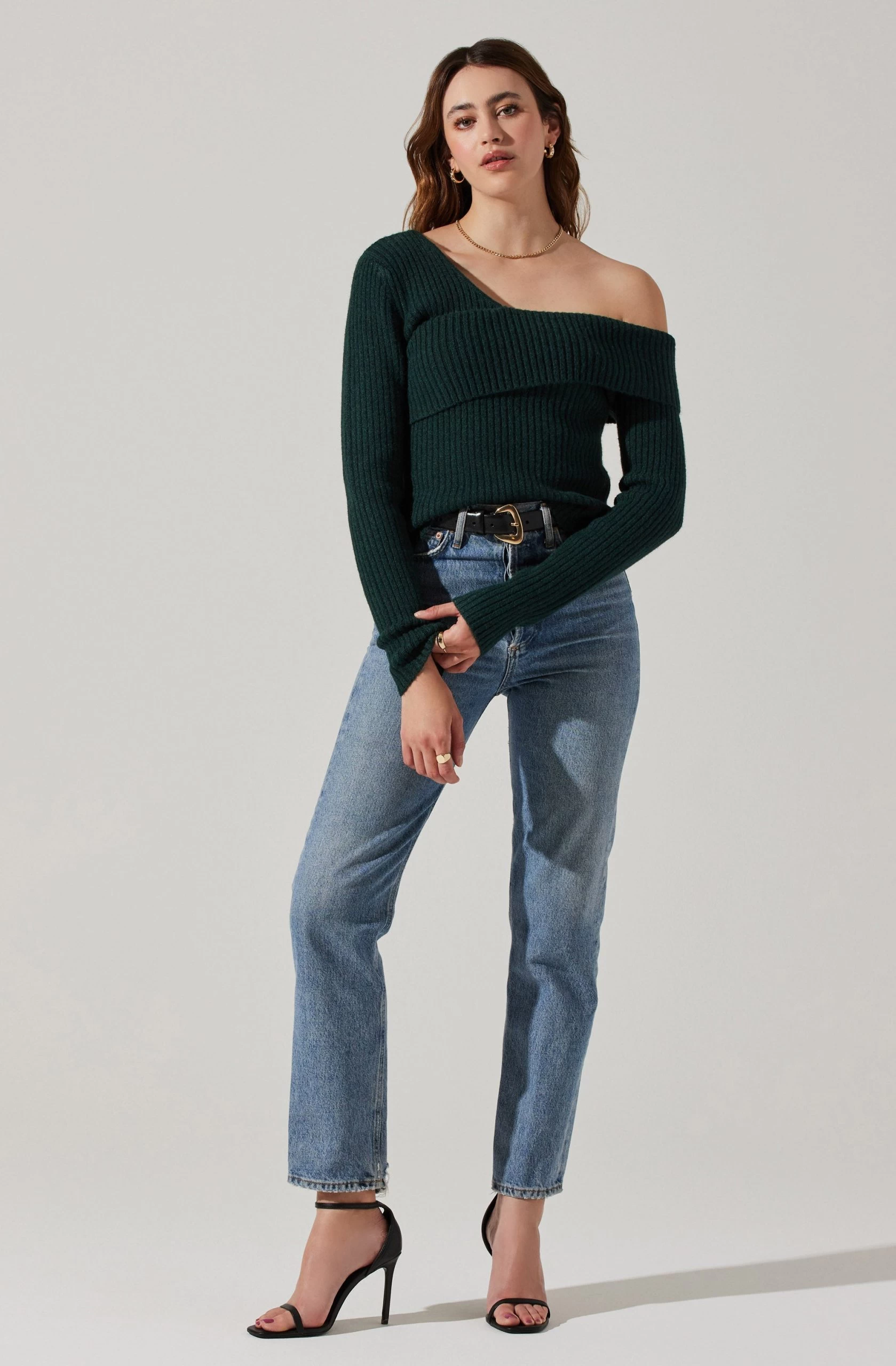 Asymmetrical Foldover Sweater - Image 10