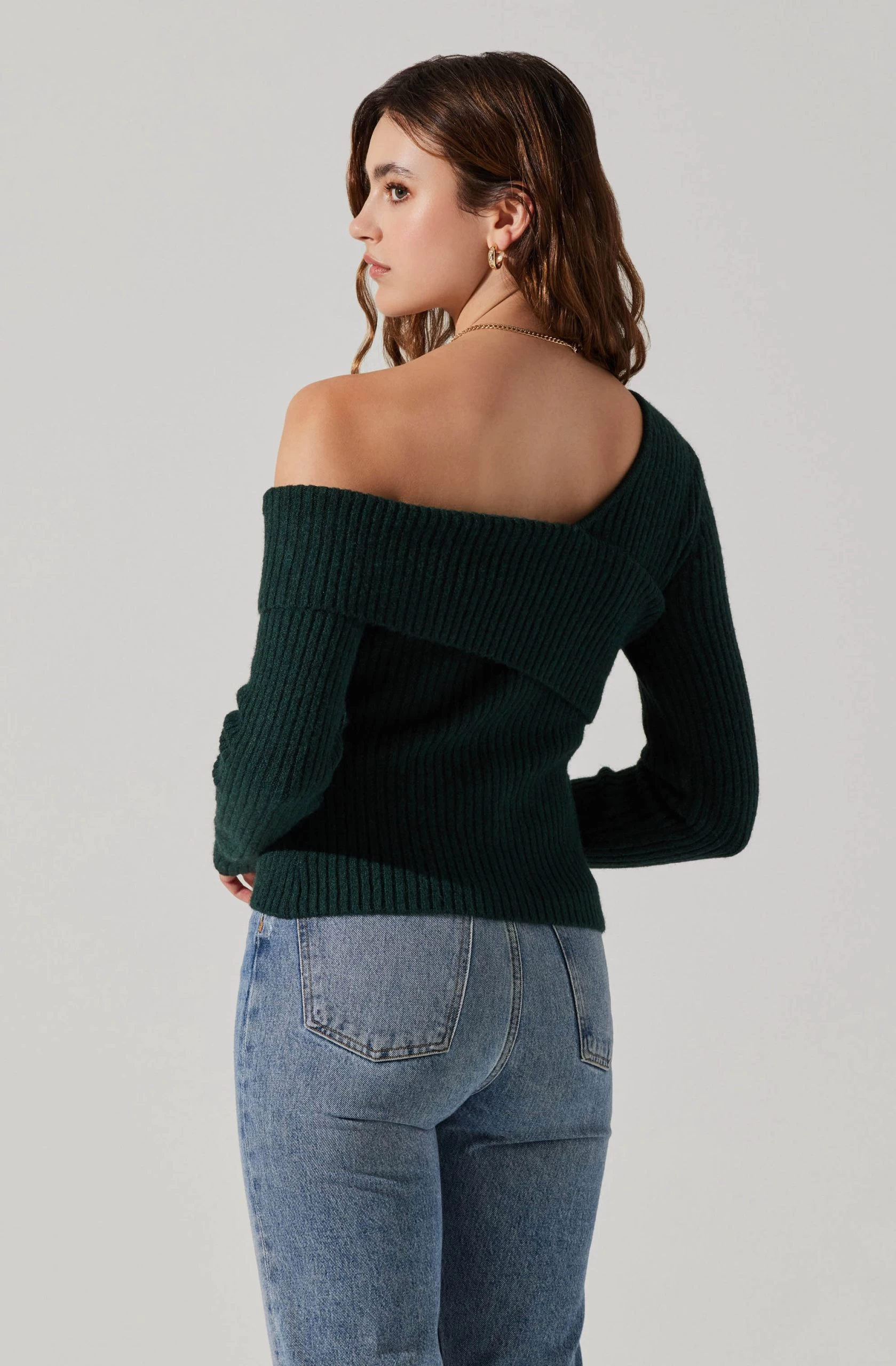 Asymmetrical Foldover Sweater - Image 12