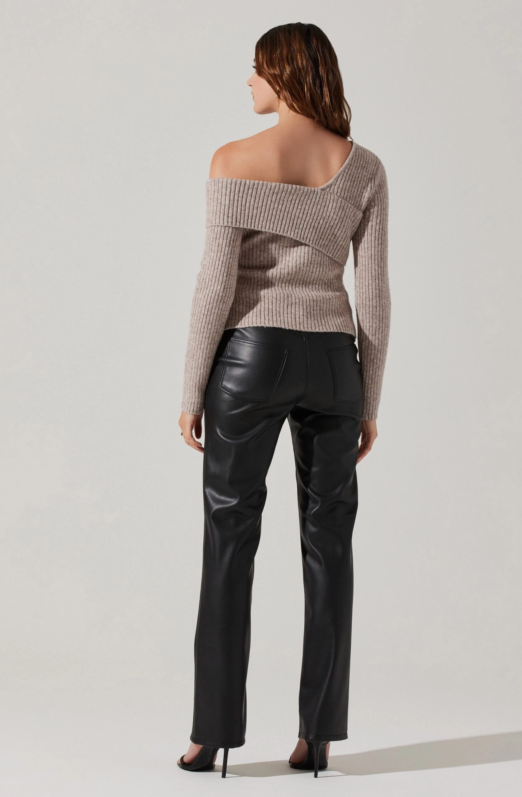 Asymmetrical Foldover Sweater - Image 5
