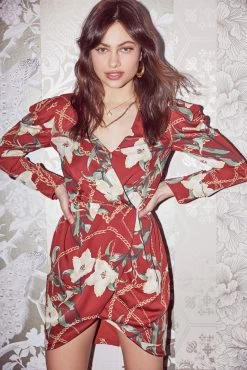 London Floral Print Dress